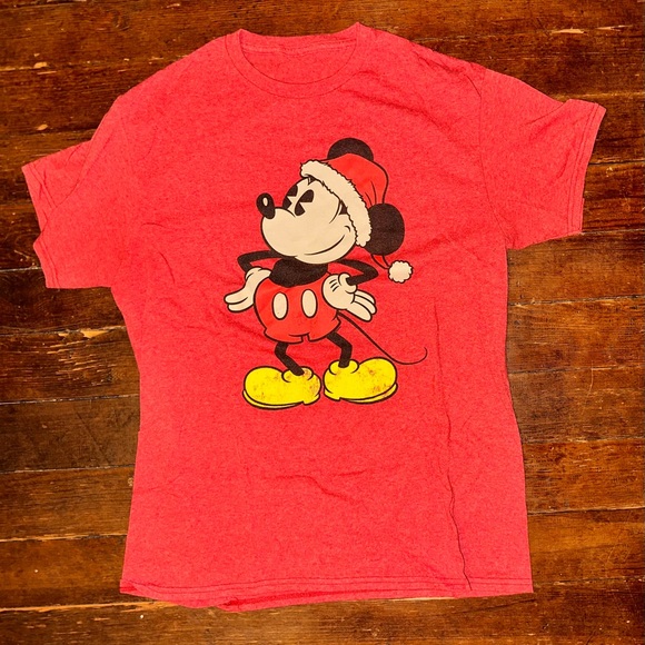 Mickey Mouse Adult M Christmas Shirt - Picture 1 of 2